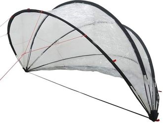 vidaXL C&uacute;pula Para Piscina Manual Transparente 336 X 322 X 160 Cm Pvc Vidaxl