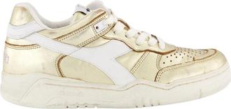 Diadora Metallic Dames Sneakers - Dames - Sneakers - Geel - 39 EU - Schoenen