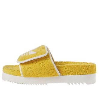 Gucci x adidas GG Platform Sandal Yellow Cotton Sponge 702412-UU010-7171