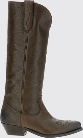 Golden Goose Stivali texani Wish Star in pelle con gambale al ginocchio