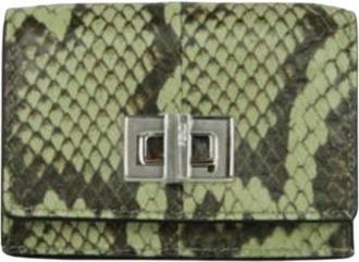 Fendi Green Python Purse