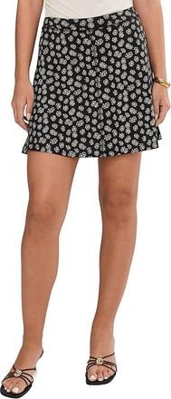 Toad&Co Seleena Skort Womens Skort Black And Salt Print : MD, Tencel/Spandex/Lyocell