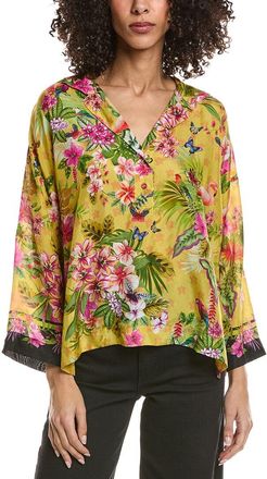 Johnny Was Koa Silk Blouse