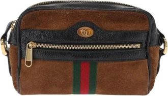 Gucci Pre-owned Cross Body Bags, female, Brown, Size: ONE SIZE Pre-owned Ophidia shoulder bag