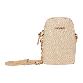 Carlo Colucci Mini tas in raffia-look - Dames - Mini tas - Beige - ONE Size - Tassen