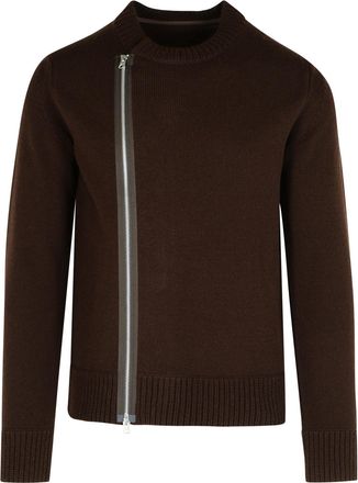 sacai Brown Wol Sweater