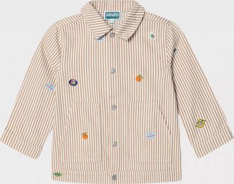 Kenzo Giacca Kenzo in cotone a righe con patch