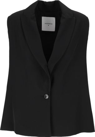 Shirt a Porter Black Gilet Con Frange Fringe Vest