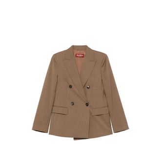 Max Mara Pinstripe Double-breasted Blazer