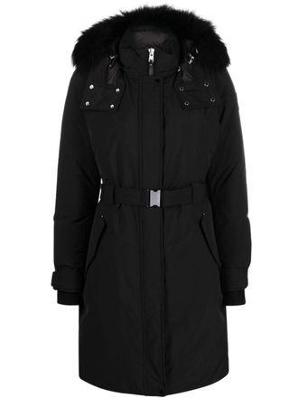 Woolrich Cappotto imbottito con cintura - Nero