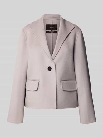 Windsor Wolljacke mit Reverskragen in Stein, Größe 38