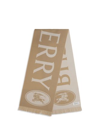 Burberry Mens Wool Scarf Sand Merino Scarfs