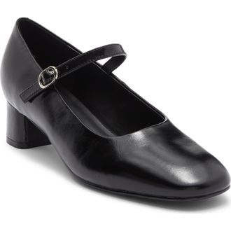 Jeffrey Campbell Top Class Mary Jane Pump in Black Crinkle at Nordstrom Rack, Size 11
