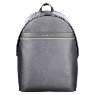 Tommy Hilfiger Blue Polyurethane Mens Mens Backpack