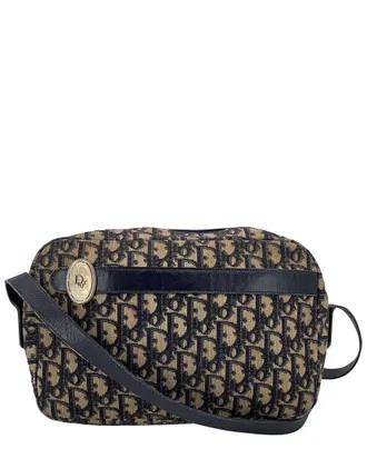 Dior Vintage Cloth Shoulder Bag Diorissimo (Authentic Pre-Loved)