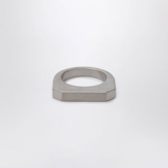 Rick Owens Palladium-finished brass Hollywood ring