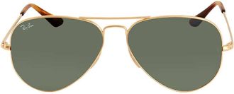 Ray-Ban Aviator Metal II Green Unisex Sunglasses RB3689 914731 58