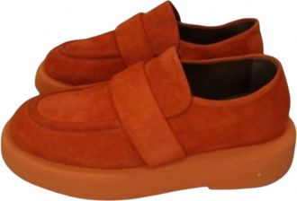 Mars&egrave;ll Mens Big Chunky Sole Loafers In Orange
