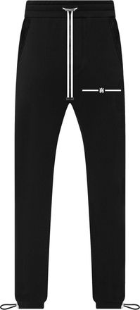 Amiri logo-print cotton track pants - men - Cotton - L - Black