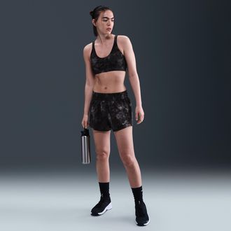 Nike Womens One Dri-FIT Brief-Lined Shorts in Black | IB8830-010