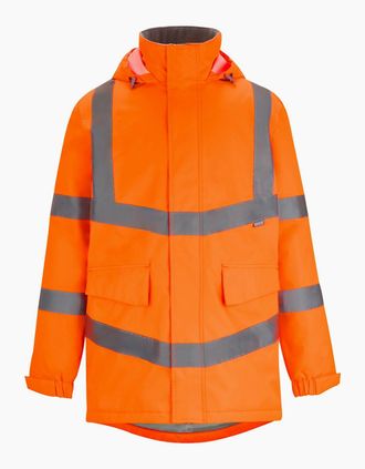 Regatta Mens Regatta Mens Pro Contract Dover Hi-Vis Parka - Orange - Size: 46/Regular