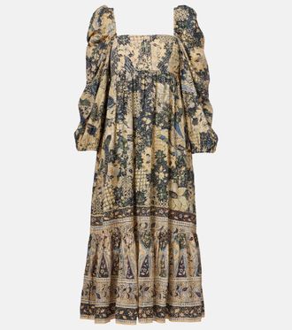 Ulla Johnson Natilda gathered cotton-blend maxi dress