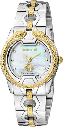 Roberto Cavalli Silver Dial Stainless Steel Watch