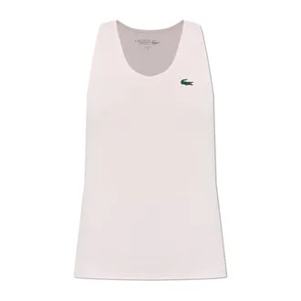Lacoste Sleeveless Tops, female, Pink, Size: XL Top with exposed shoulders