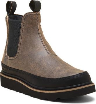 Sorel Slabtown 62 Waterproof Chelsea Boot in Canoe/Black at Nordstrom, Size 11.5