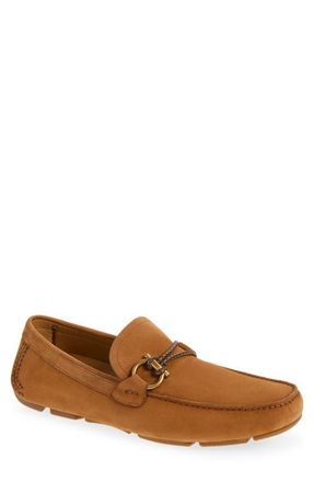 Ferragamo Front 4 Driving Shoe in Naturale Caramello Biscotto at Nordstrom, Size 10.5