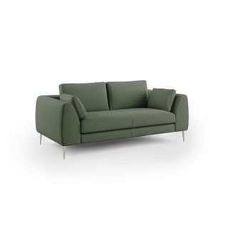 Divani.Store Divani.store - Plano Sof&aacute; Moderno En Microfibra T&eacute;cnica Desmontable 216 Cm Verde