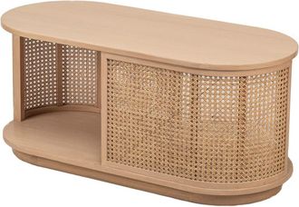 Nordlys Mesa de centro en madera y rat&aacute;n