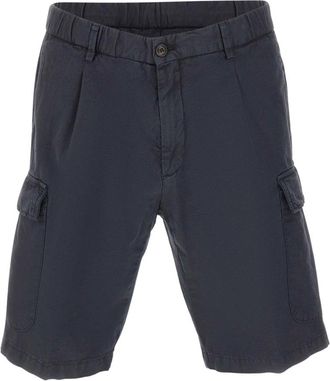BRIGLIA 1949 Korte Broeken, Heren, Blauw, L, Katoen, Newport Bermuda Shorts