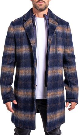 Maceoo Ascension0003 Black Brushed Cotton Blend Peacoat with Dickey at Nordstrom, Size 5