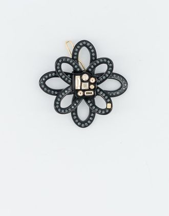 Alexandre de Paris Tango Strass Side Barette in Black at Nordstrom