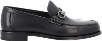 Ferragamo Black Leather Loafers