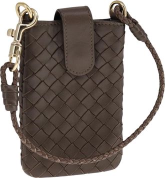 Bottega Veneta Brown Leather Clutch Bag (Pre-Owned)