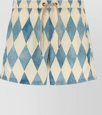 Ballantyne swim shorts patterned design back and sides
