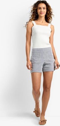 Trina Turk Caspian Short in Ink Whitewash at Nordstrom, Size 10