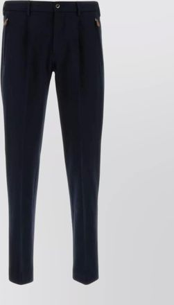 Pantaloni Torino stretch viscose blend tapered leg trousers
