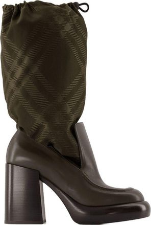 Burberry Womens Wedge 95 Boots Multicolor Calfskin