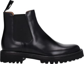 Churchs Black Leather Ankle Womens Boots