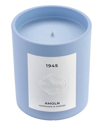 Amoln 1945 embossed-logo candle (270g) - Blue