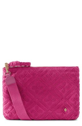 Helen Kaminski Dayani Terry Cloth Clutch in Bright Pink at Nordstrom