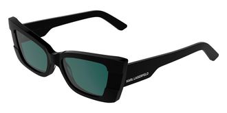Karl Lagerfeld KL6205S 001 Womens Sunglasses Black Size 52
