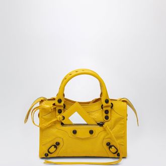 Balenciaga Le City Mini handbag in Arena lambskin yellow