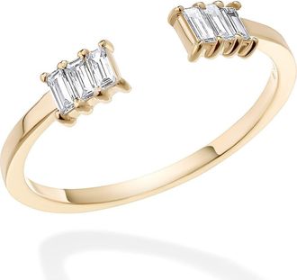 Lana Jewelry Echo 14K Gold Baguette Diamond Ring at Nordstrom, Size 6
