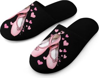 Generic Ballet Shoes Mens Slippers Warm Non-Slip Houes Shose Spa Slipper for Home Bedroom