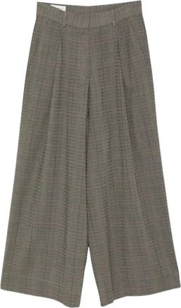 Dries Van Noten Pantalones Anchos Podium - Trousers - Mujer - Gris - S