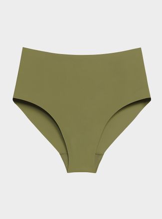 Miiyu Womens Laser-cut high-waist cheeky panty Recycled nylon